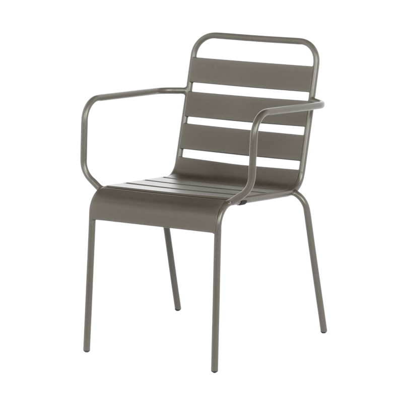 Метален градински стол INISA - капучино