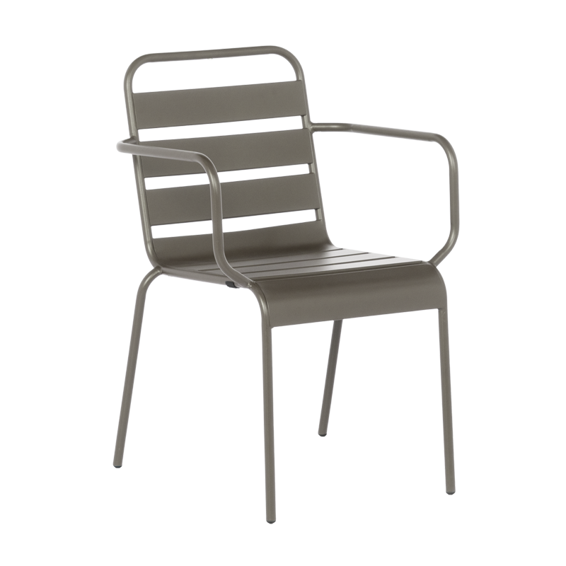 Метален градински стол INISA - капучино