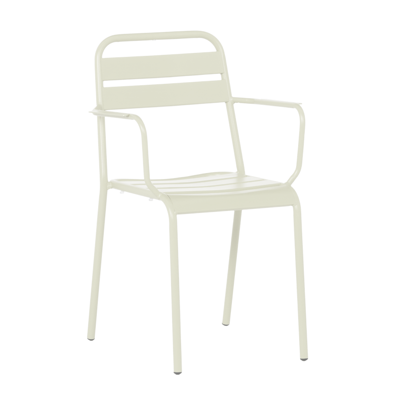 Метален градински стол ZAMFARA - светлосив