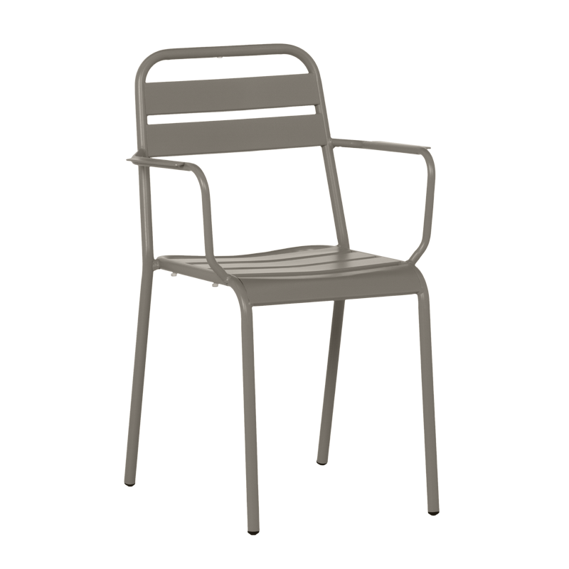 Метален градински стол ZAMFARA - капучино