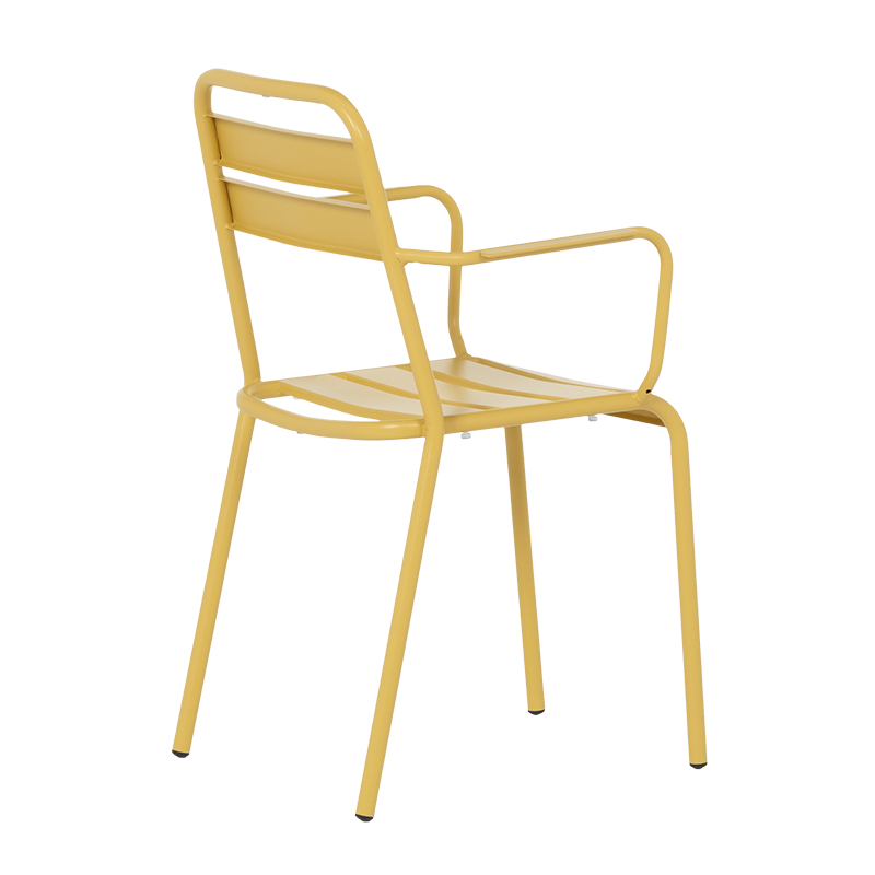 Метален градински стол ZAMFARA - жълт