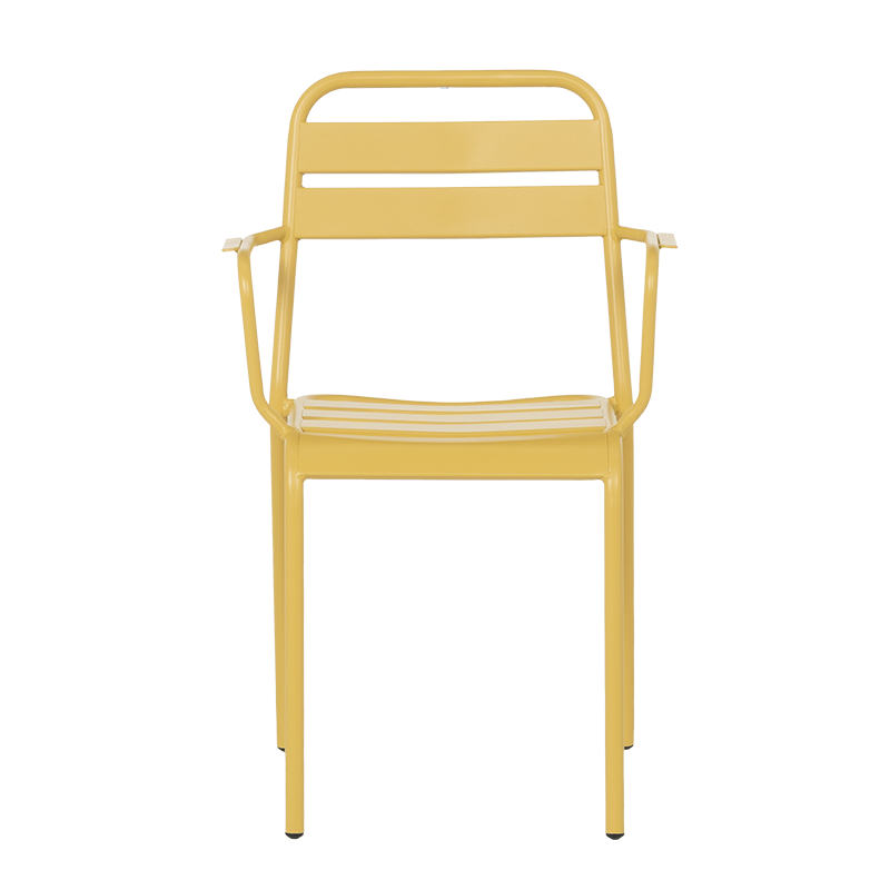 Метален градински стол ZAMFARA - жълт