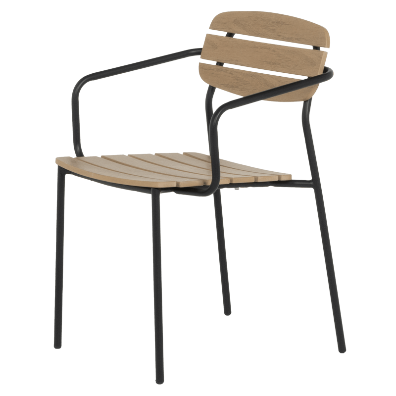 Метален градински стол YOBE - бук