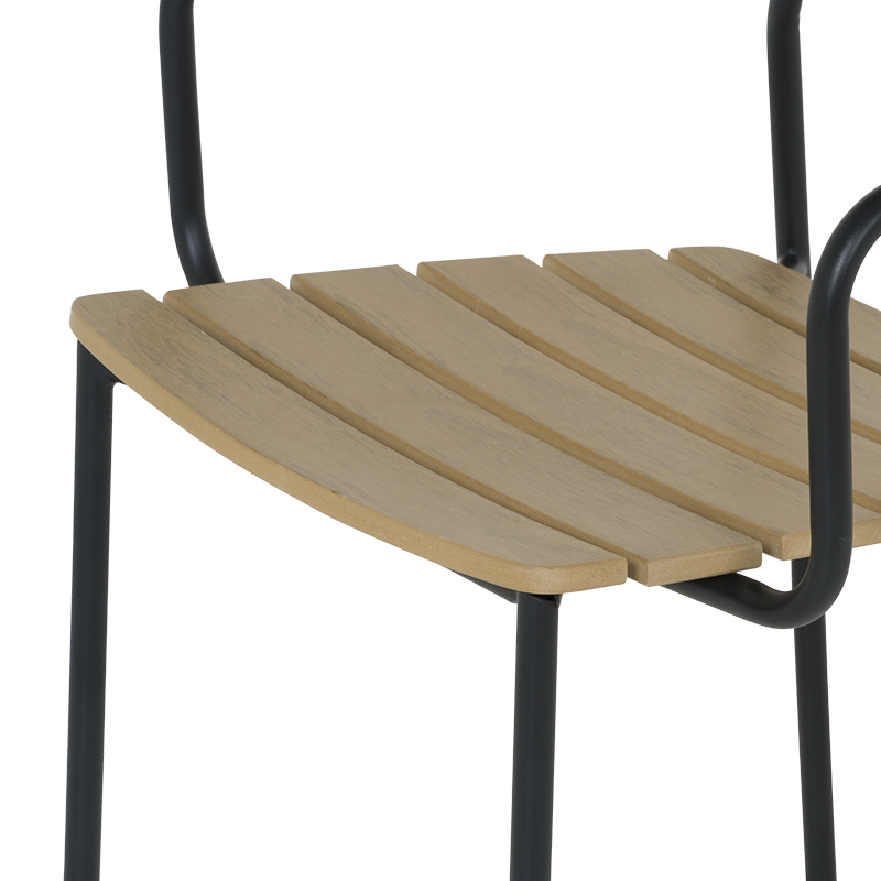 Метален градински стол YOBE - бук