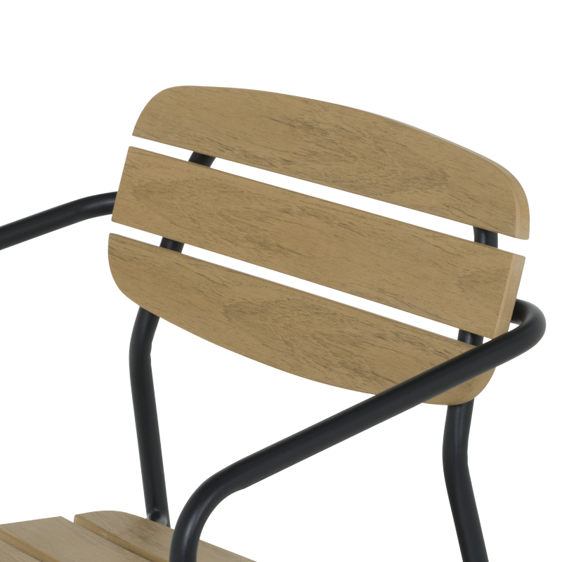 Метален градински стол YOBE - бук