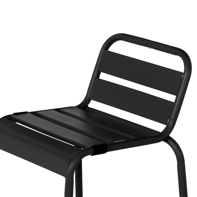 Кетъринг бар стол SHAKI - черен