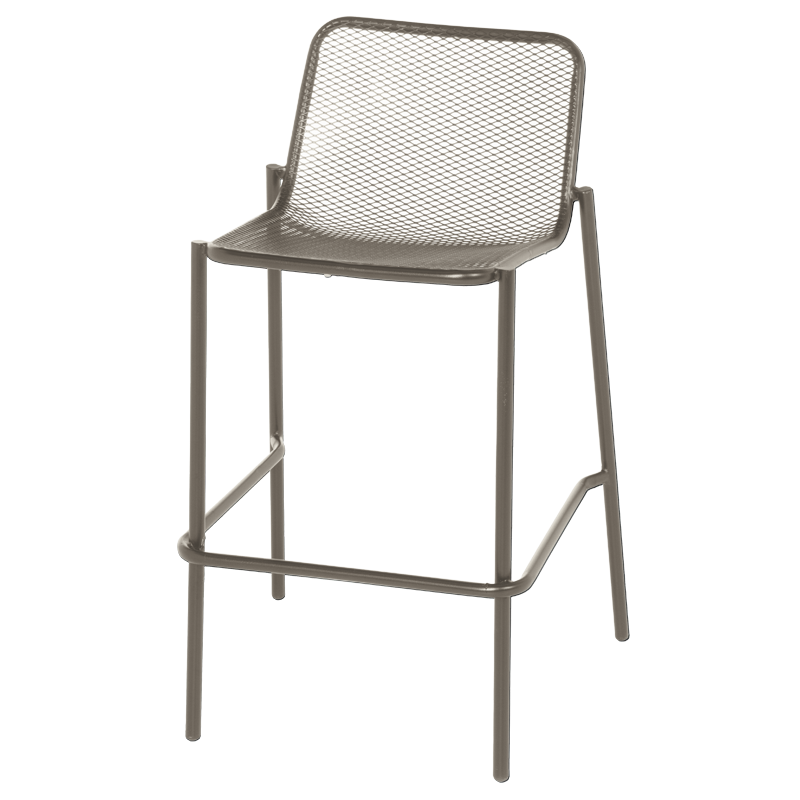 Метален кетъринг бар стол BAMA - капучино