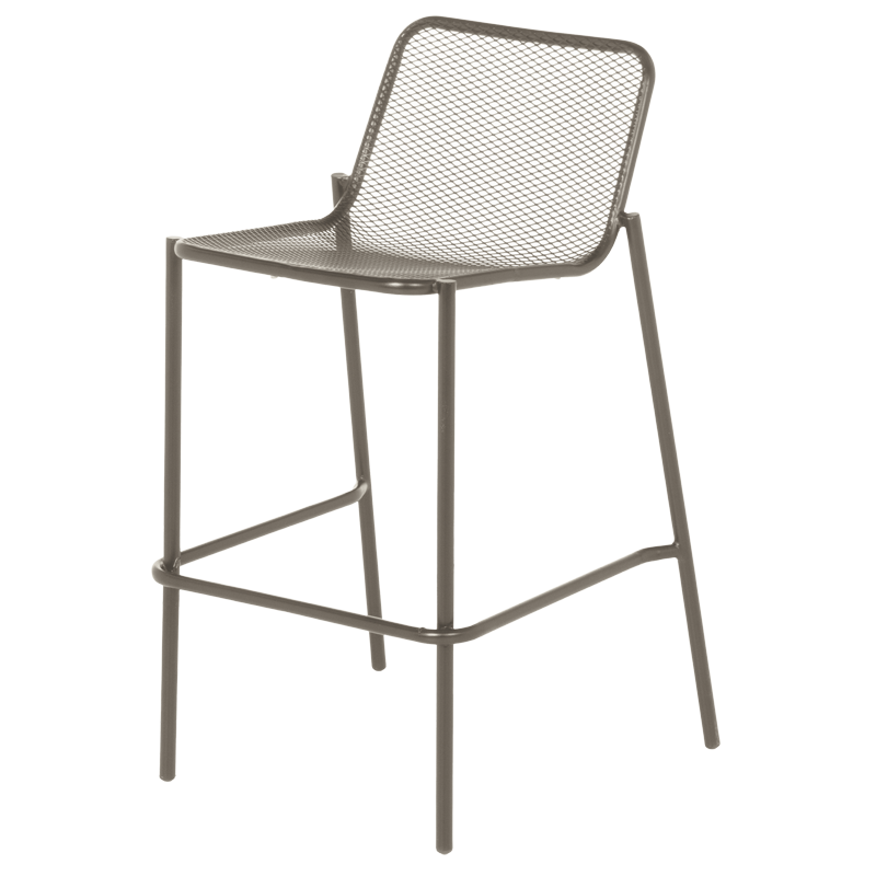 Метален кетъринг бар стол BAMA - капучино