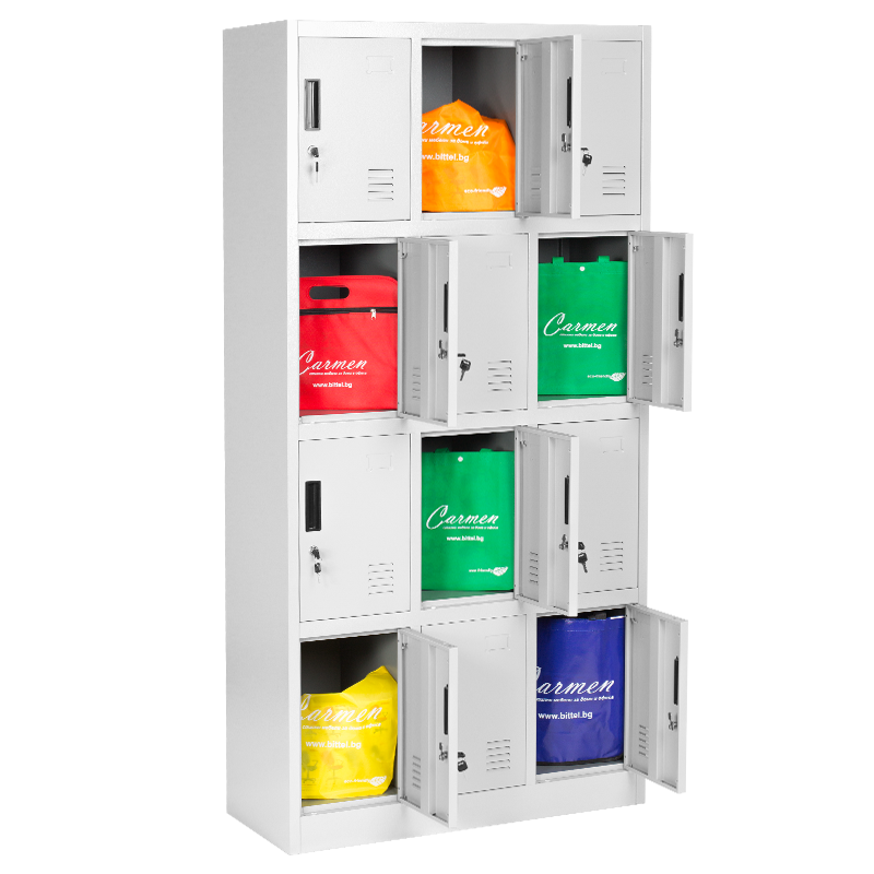 Метален шкаф Carmen CR-1258 K - сив