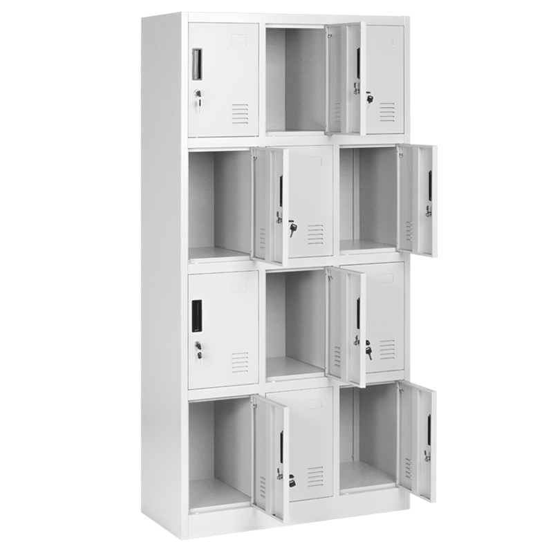 Метален шкаф Carmen CR-1258 K - сив