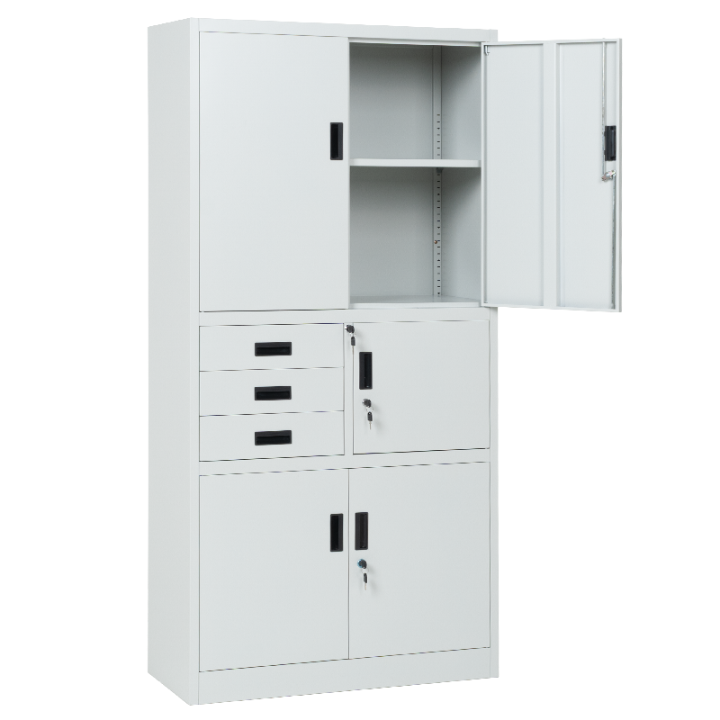 Метален шкаф Carmen CR-1281 Е K - сив