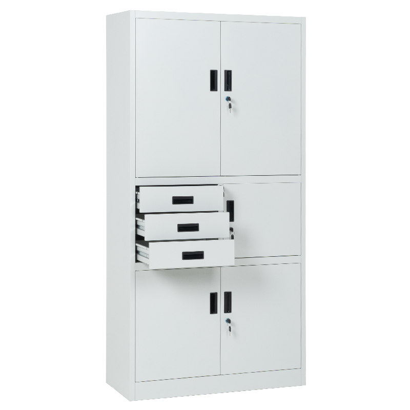 Метален шкаф Carmen CR-1281 Е K - сив