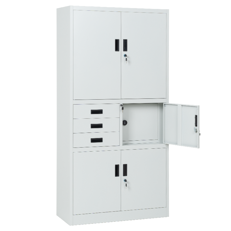 Метален шкаф Carmen CR-1281 Е K - сив