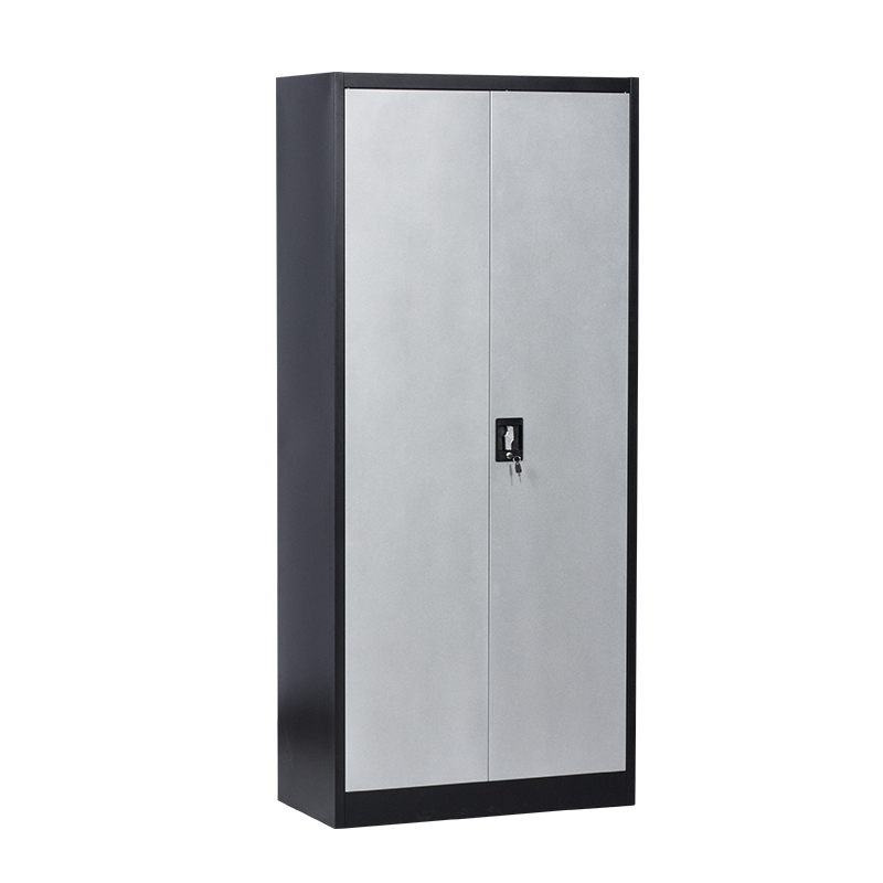 Метален шкаф Carmen CR-1283 JS - черен-сребърен