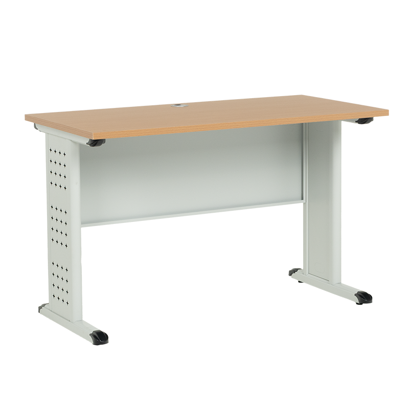 Метално бюро Carmen CR-1315 K - сиво / бук