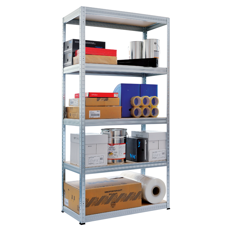 Метален стелаж STAR 180х75х35 см, до 175 кг на рафт - цинк