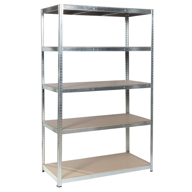 Метален стелаж Carmen CR-1012 - 200х120х60 см, до 250 кг на рафт - цинк