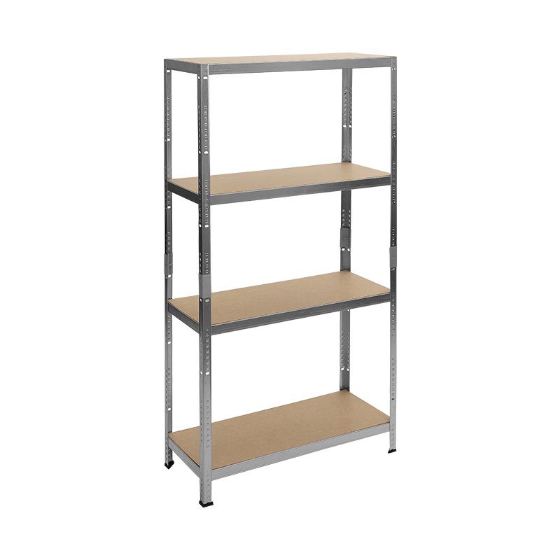 Метален стелаж Carmen CR-1024-1, 180x120x60 см, до 600 кг на рафт - цинк