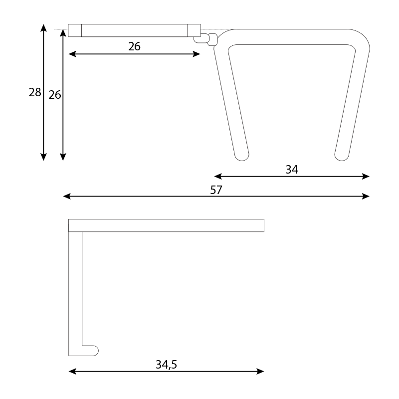 Масичка за посетителски столове