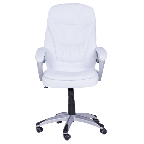 Президентски офис стол Carmen 6156 - бял