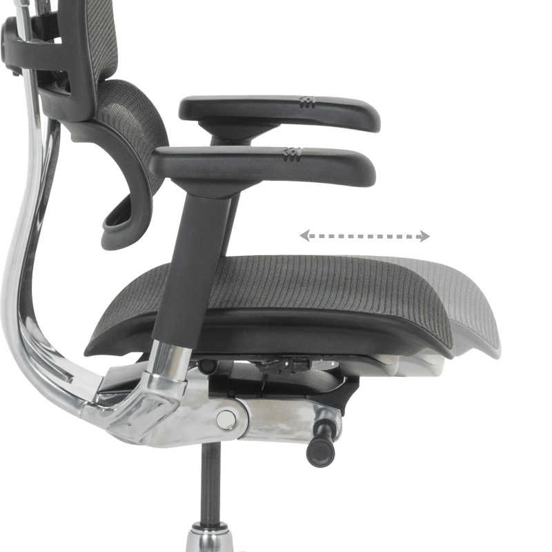 Ергономичен стол ERGOHUMAN ELITE 2 - черна рамка - черен