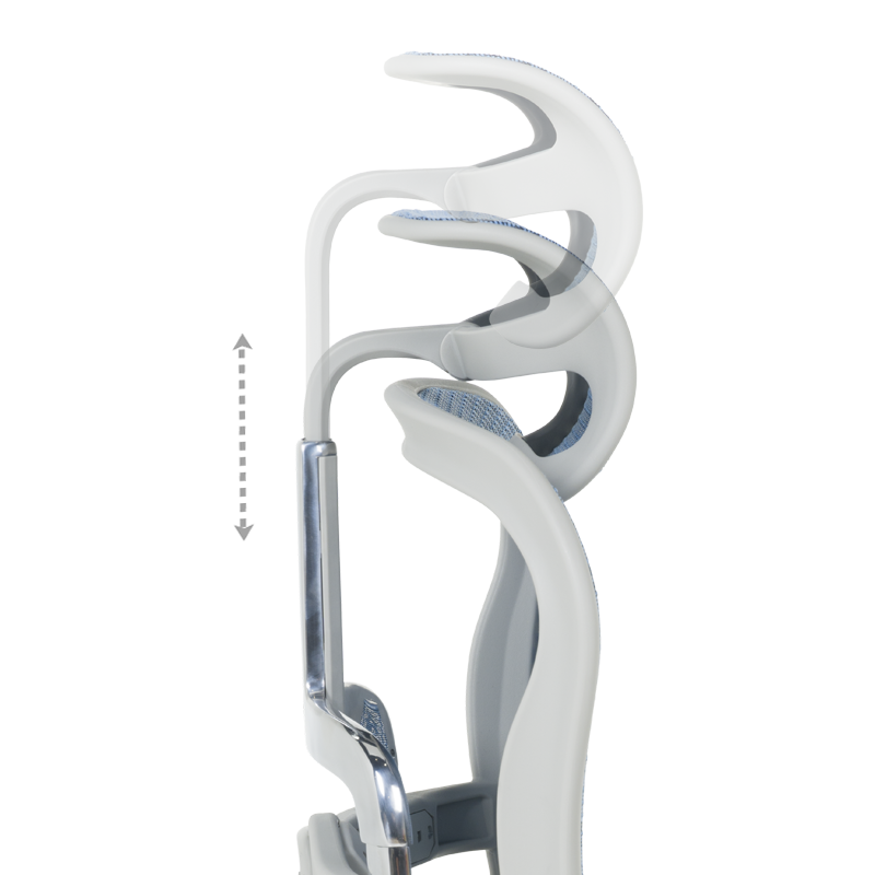 Ергономичен стол ERGOHUMAN ELITE 2 - сива рамка - син