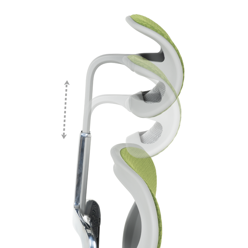 Ергономичен стол ERGOHUMAN ELITE 2 - сива рамка - зелен