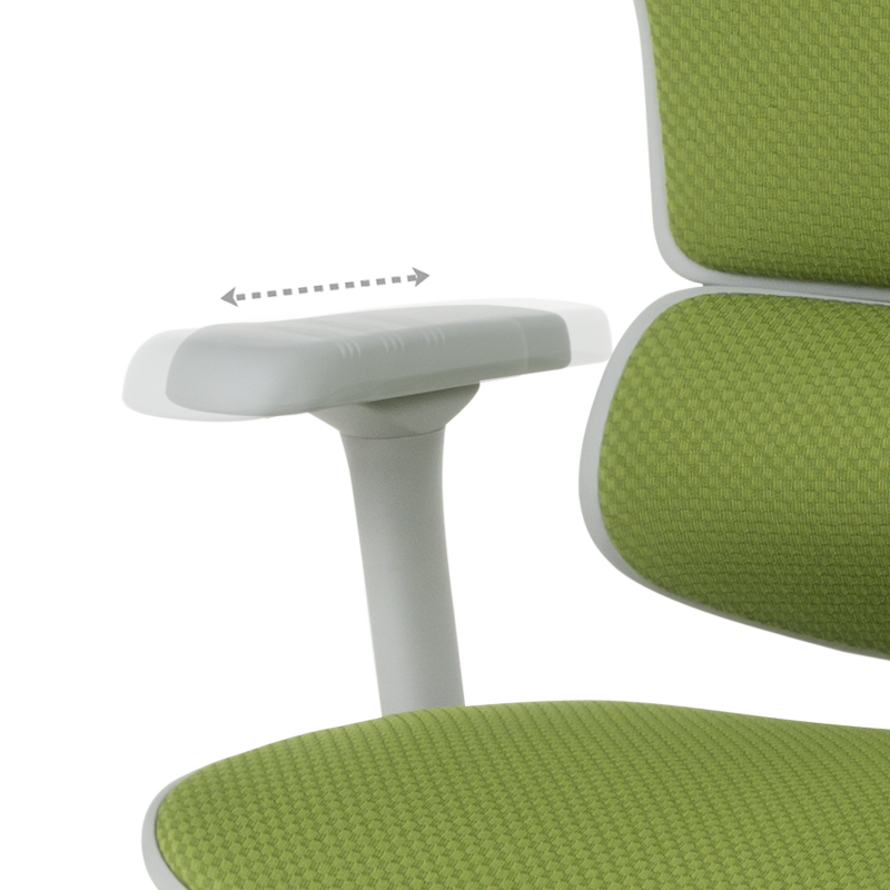 Ергономичен стол ERGOHUMAN ELITE 2 - сива рамка - зелен