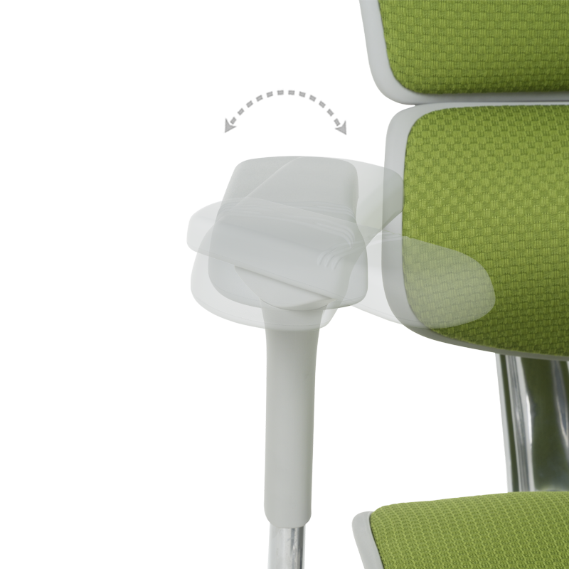 Ергономичен стол ERGOHUMAN ELITE 2 - сива рамка - зелен