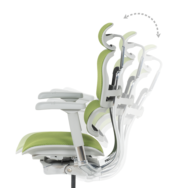 Ергономичен стол ERGOHUMAN ELITE 2 - сива рамка - зелен