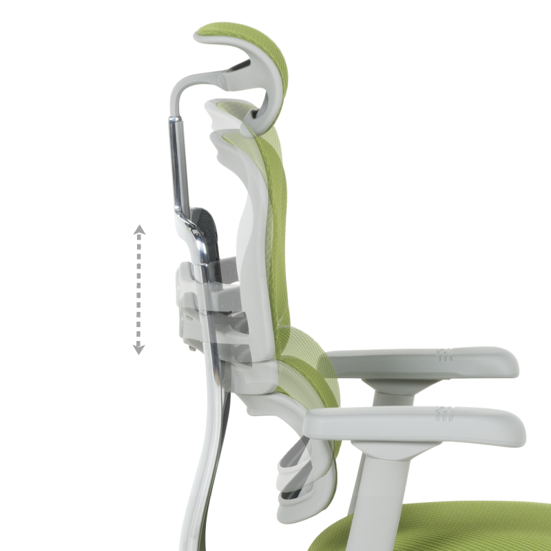 Ергономичен стол ERGOHUMAN ELITE 2 - сива рамка - зелен