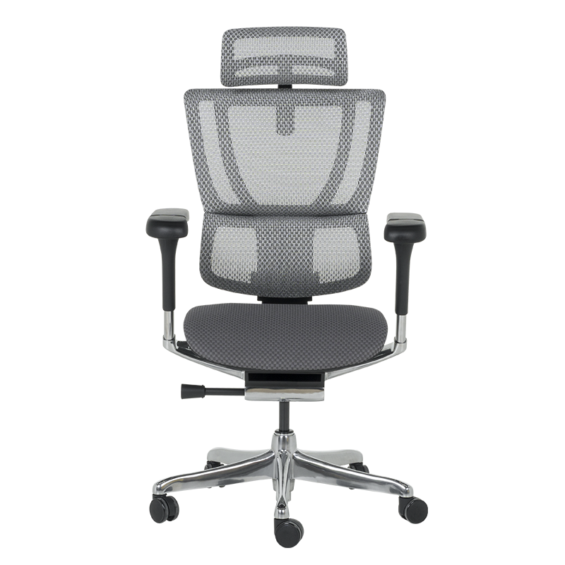 Ергономичен стол ERGOHUMAN IOO ELITE 2 - сива рамка - сив