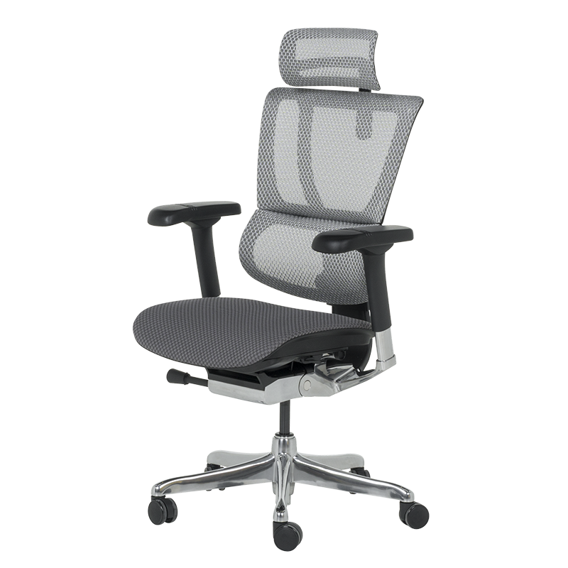 Ергономичен стол ERGOHUMAN IOO ELITE 2 - сива рамка - сив