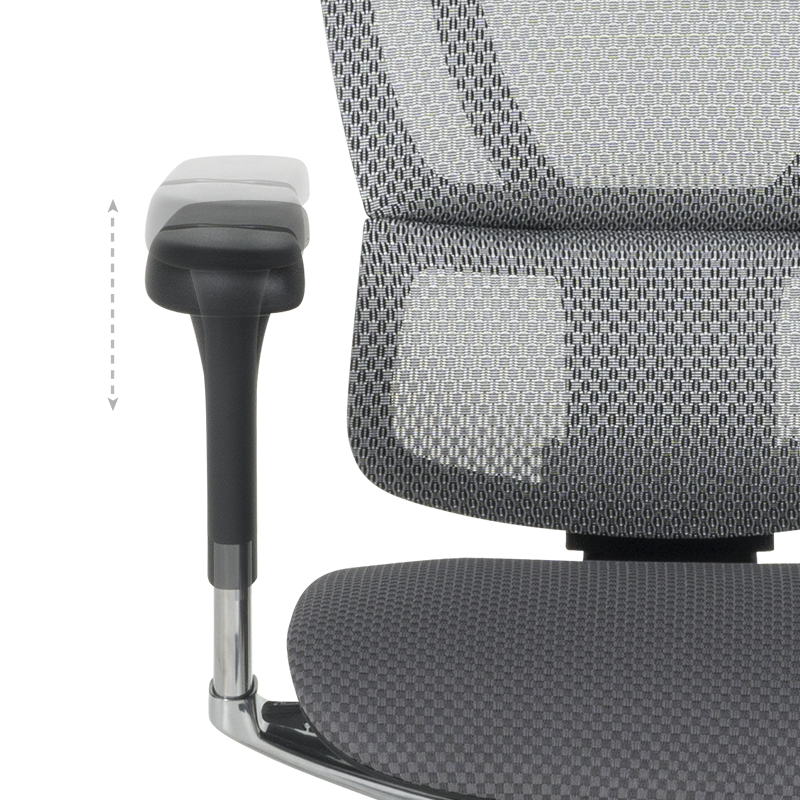 Ергономичен стол ERGOHUMAN IOO ELITE 2 - сива рамка - сив