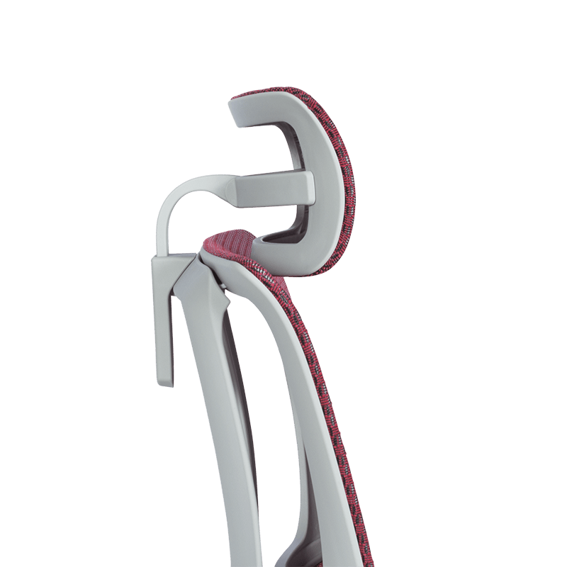 Ергономичен стол ERGOHUMAN IOO ELITE 2 - сива рамка - червен