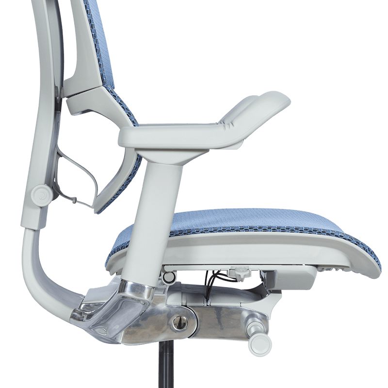 Ергономичен стол ERGOHUMAN IOO ELITE 2 - сива рамка - син