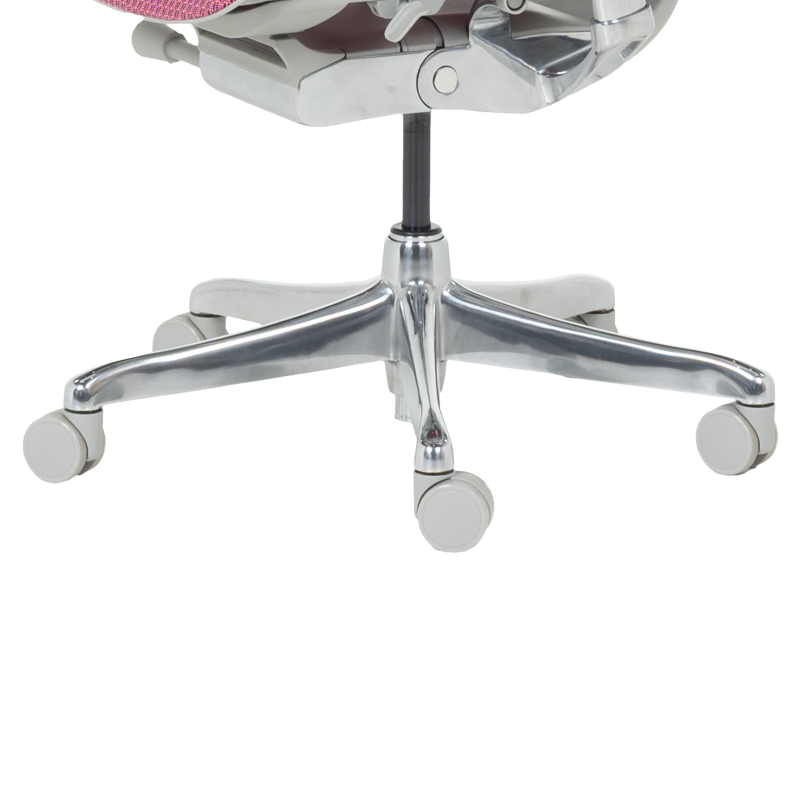 Ергономичен стол ERGOHUMAN IOO ELITE 2 - сива рамка - розов