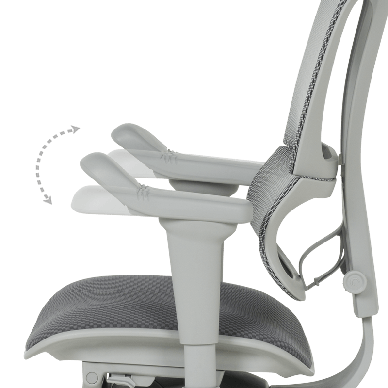 Ергономичен стол ERGOHUMAN IOO ULTRA - сива рамка - сив