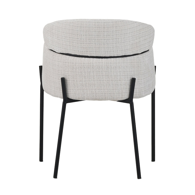 Tolerse кресло бежов дамаска-крака черен метал 58x57x80см