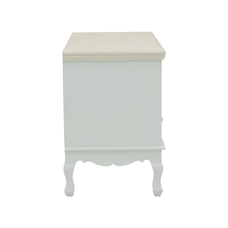 Шкаф за тв Joliene натурален-античен бял цвят мдф 100x42x61см