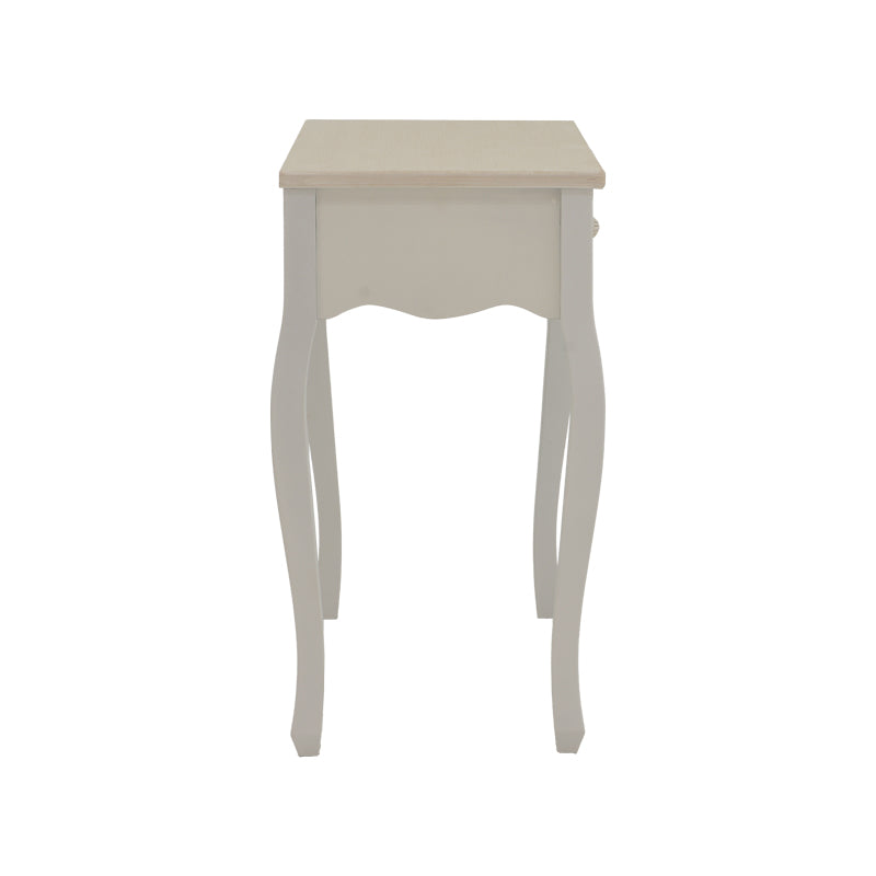 Конзола Joliene натурален-античен цвят бял мдф 80x40x75см