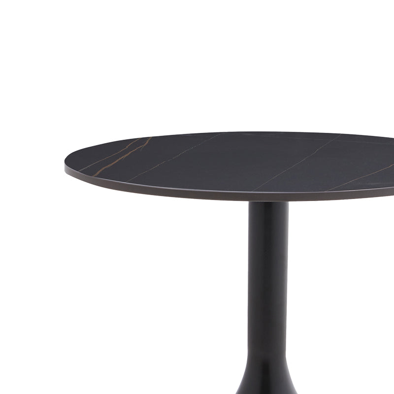 Холна маса Fabron черен синтерован камък D50x52см