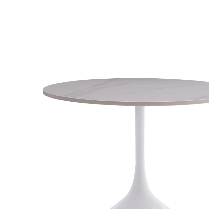 Холна маса Kousien бял синтерован камък D50x60см