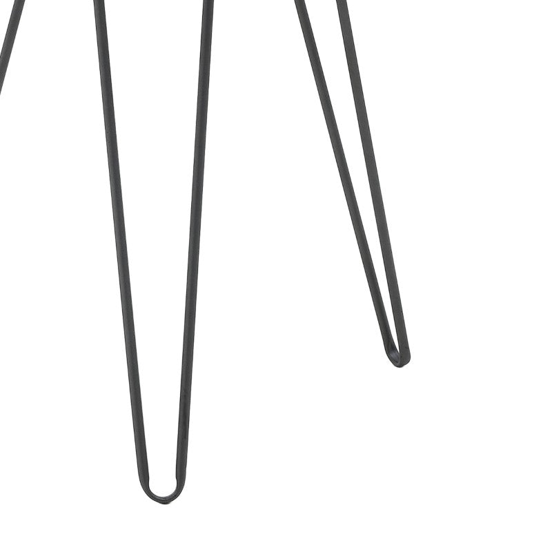 Холна маса Erzmo естествено-черен метал-дърво Д40х56см