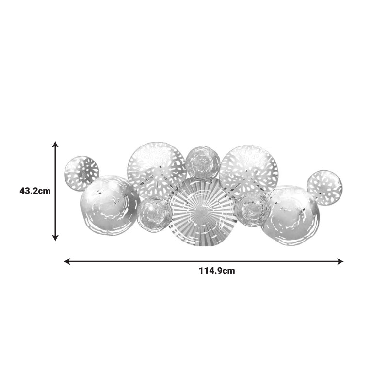 Декорация за стена Dille метална шарена 114.9x4.4x43.2см