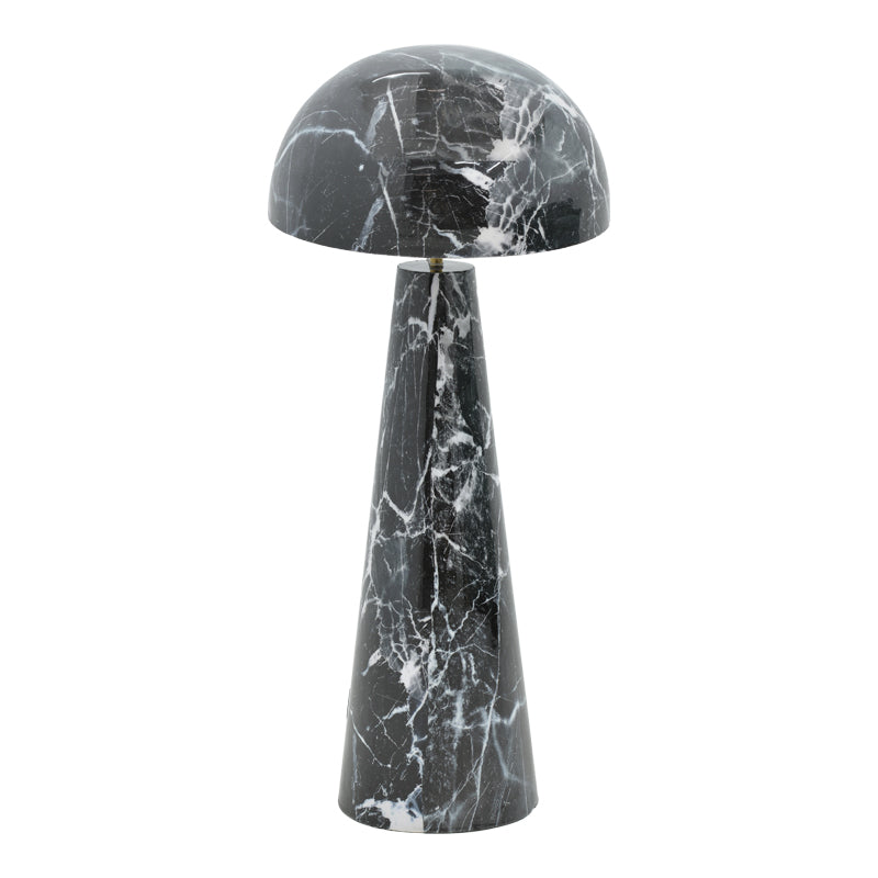 Подова лампа Flozer Ε27 мрамор черен метал D36.5x79см