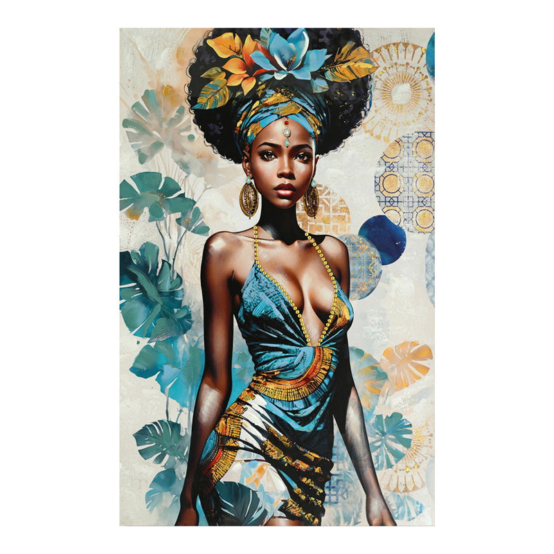 Картина на платно джорджина 3d 80x3x120см