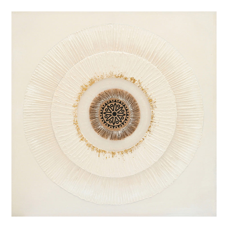 Картина на платно circled i 3d  80x3x80см