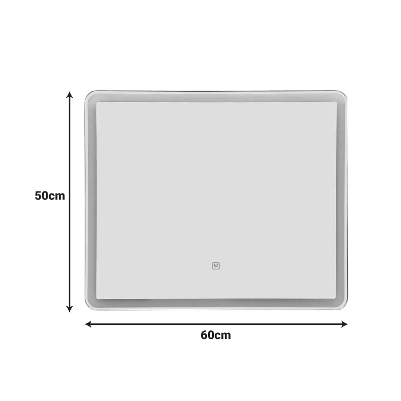 Quadrou  led огледало pp-auminium 60x3x50cm