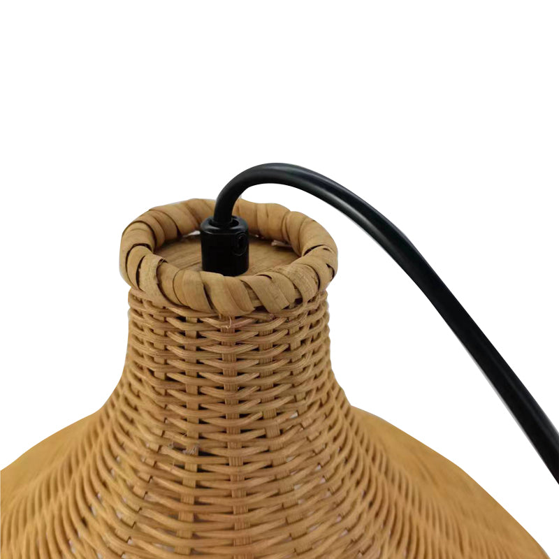 Плафон Axien E27 бамбук в естествен цвятD42χ48см